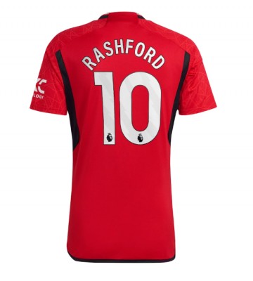 Manchester United Marcus Rashford #10 Hjemmebanetrøje 2023-24 Kort ærmer